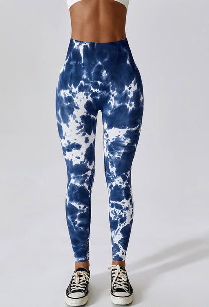 NAVY BLUE SCRUNCH LEGGINGS